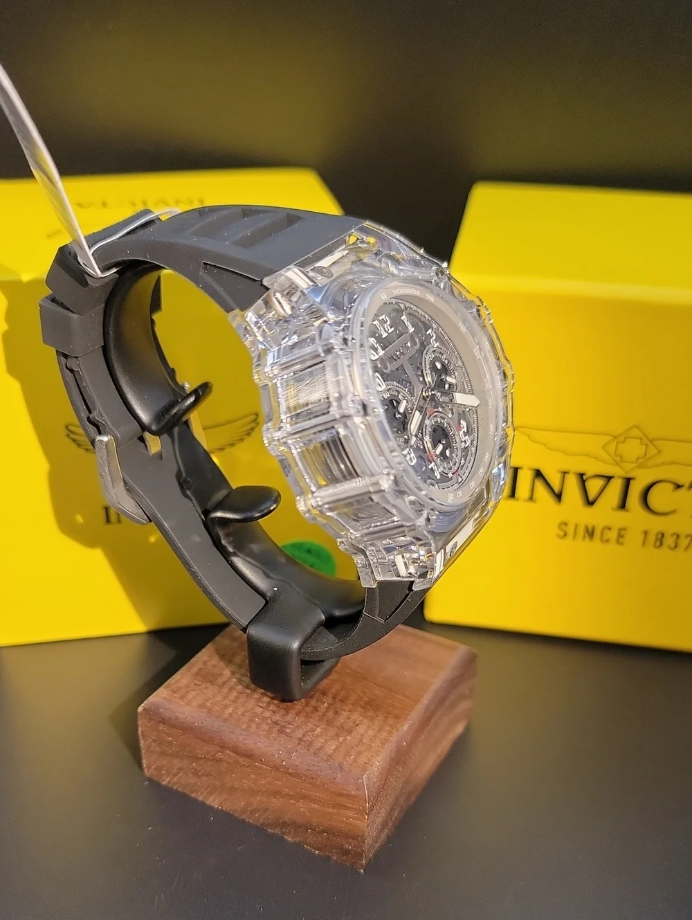 🏁 NEW Invicta F2 Racing Vaulthan Men's Watch - 44mm Clear White Black 69681